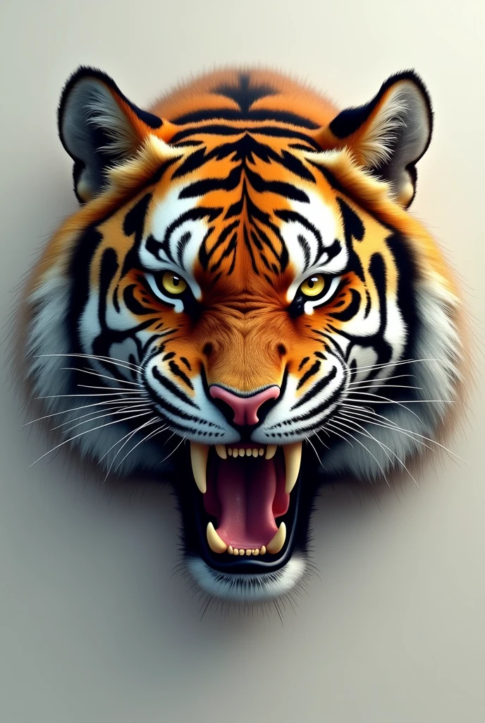 Tiger head hyper photo realistic