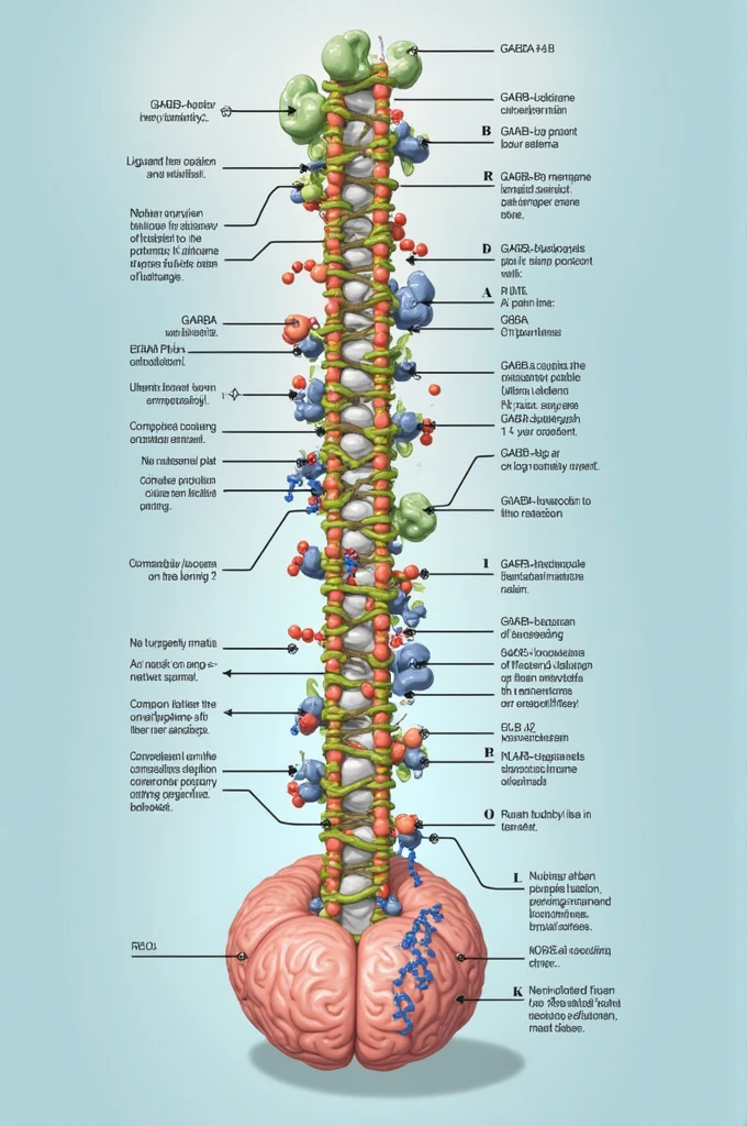 Structure of Gaba B receptor 