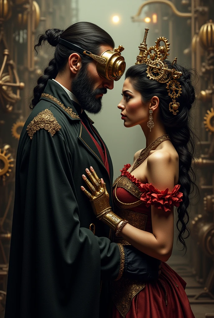 Rasputin and Mata Hari in Steampunk Version