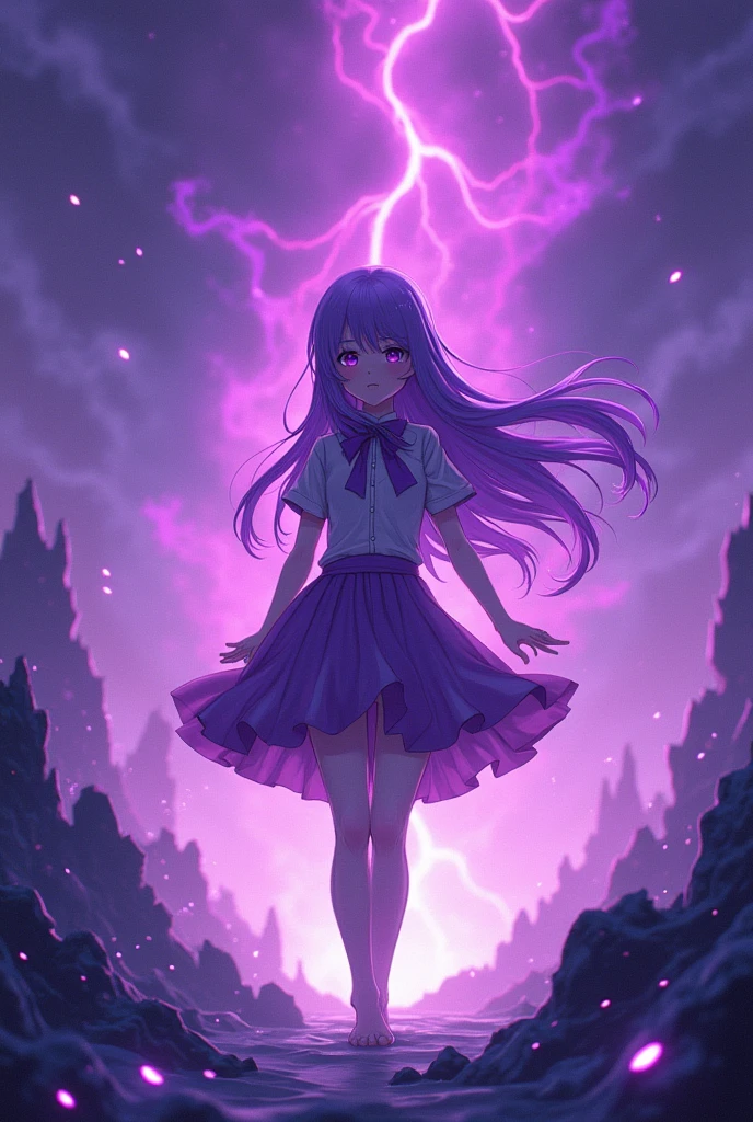 Purple anime