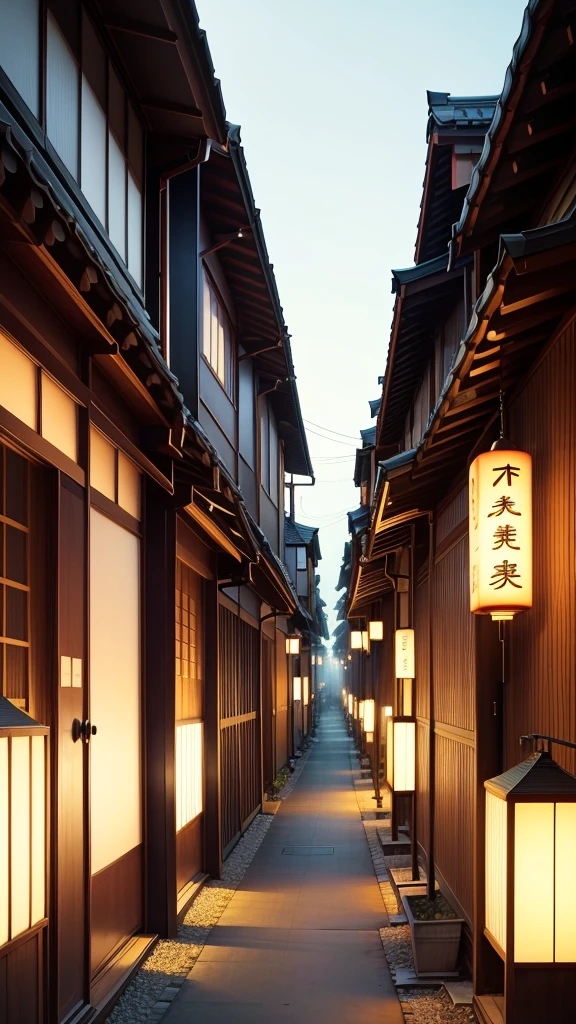 The atmosphere in Japan in 1970 with color