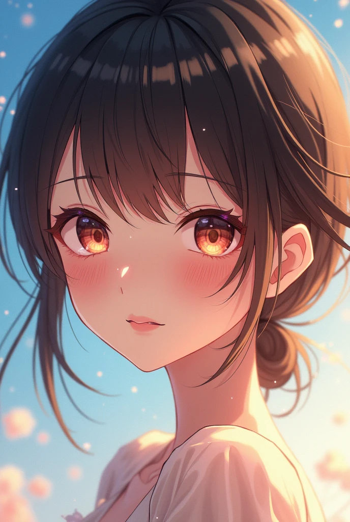 Love eye anime girl