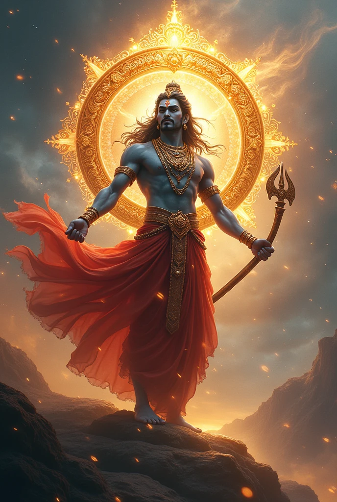 Lord Vishnu beautiful weapon sudarshan chakra