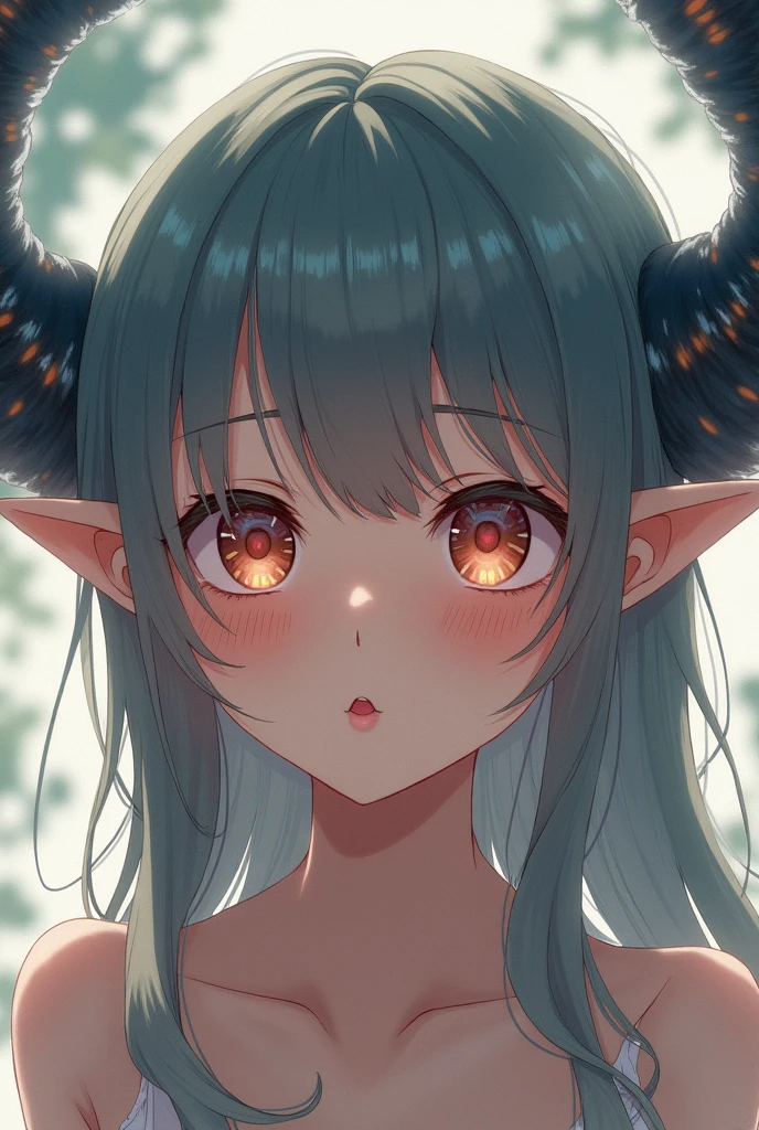 Love eye anime girl and get possessed by alien parasite show parasite that possession just come out from her ears