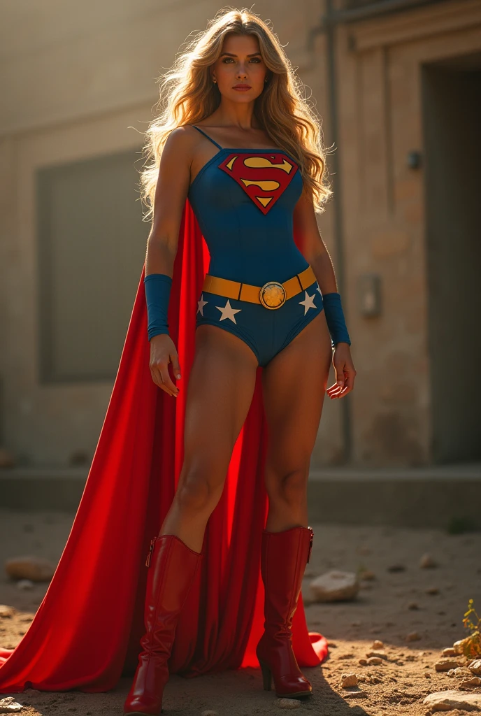 pornstar gymnast Olivia Dunne sexy supergirl sexy thong costume
billowing cape, high heel boots
collapsed building urban warzone
Livvy Dunne