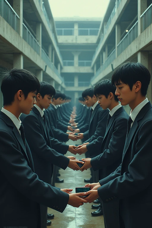 iPhones distributed by cram schools that force students to study