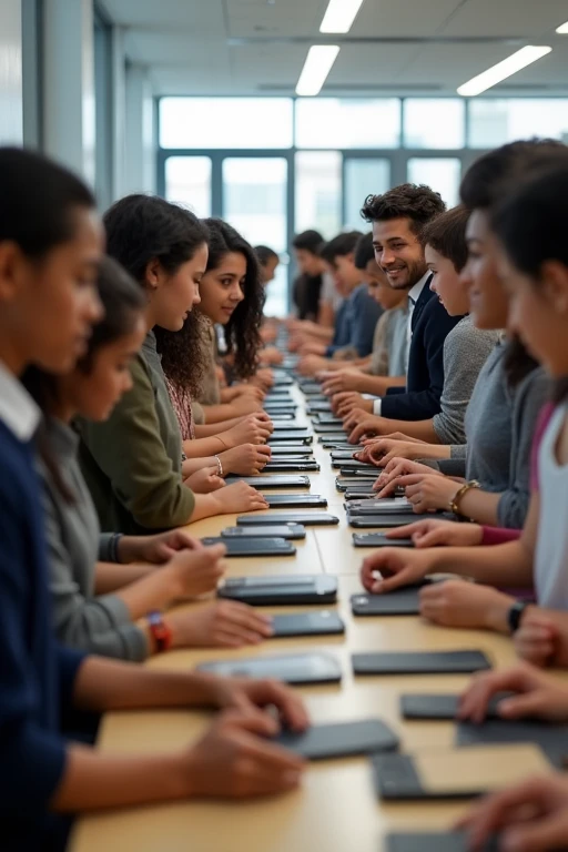 Black iPhones distributed by meritocracy schools
