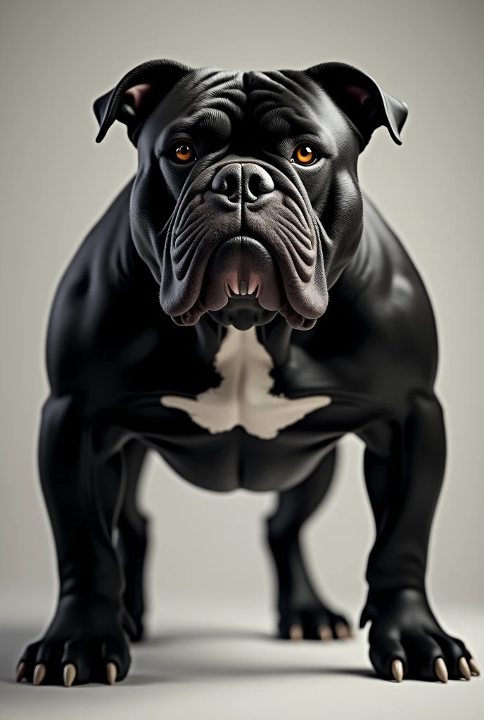 Black bulldog