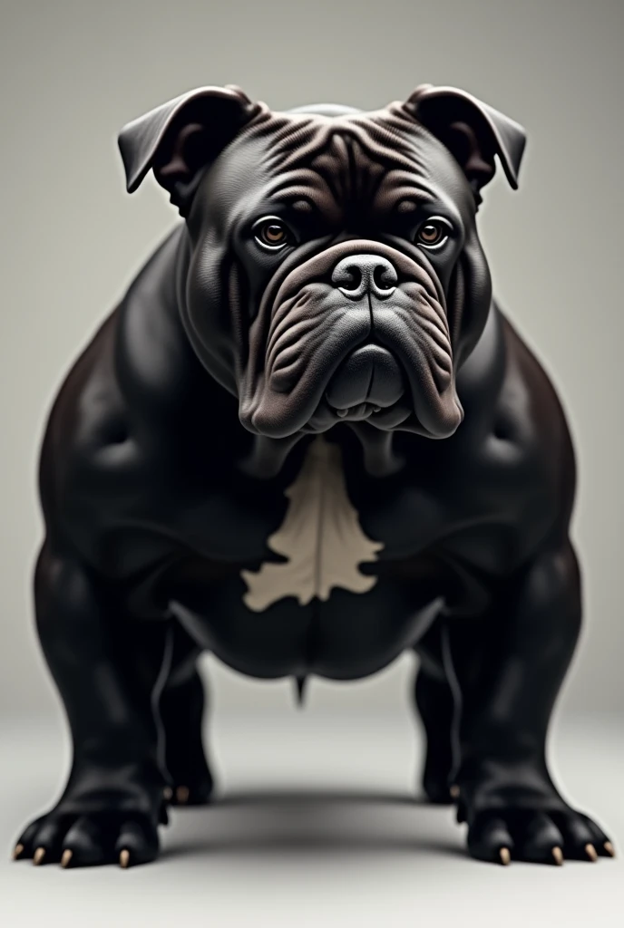 Black bulldog