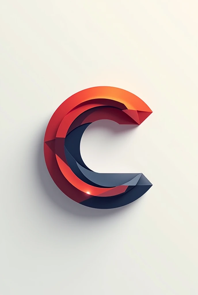Vector Logo of letter C from nepal's flag