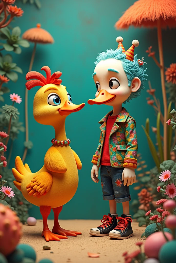 Generates an image of a duck and Ivan Osmar Ayala Moral
