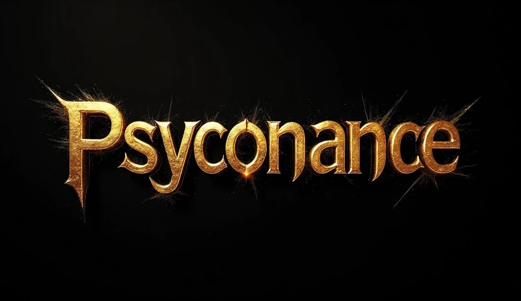 1 logofor youtube Channel ,golden lettered logo,"psyconance",deep black background,gothic,horror,occult,dark fantasy,cinematic lighting,dramatic,surreal,digital painting,8k,photorealistic,cinematic,masterpiece,highly detailed,ultra-detailed,hyper-realistic,sharp focus,volumetric lighting,studio lighting,physically-based rendering