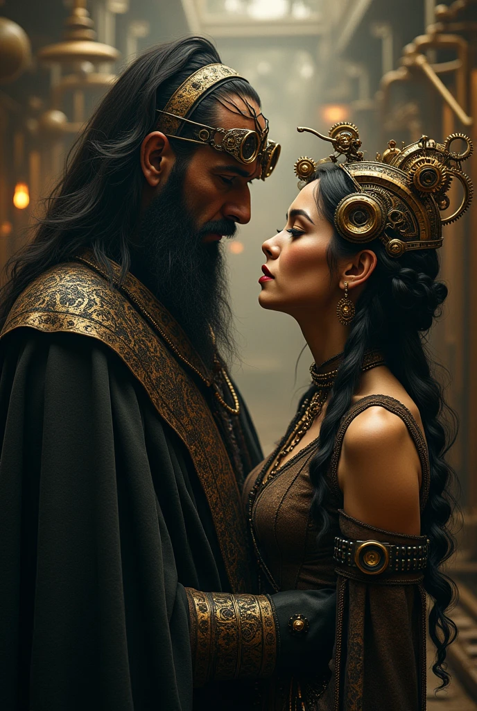 Rasputin and Mata Hari in Steampunk Version