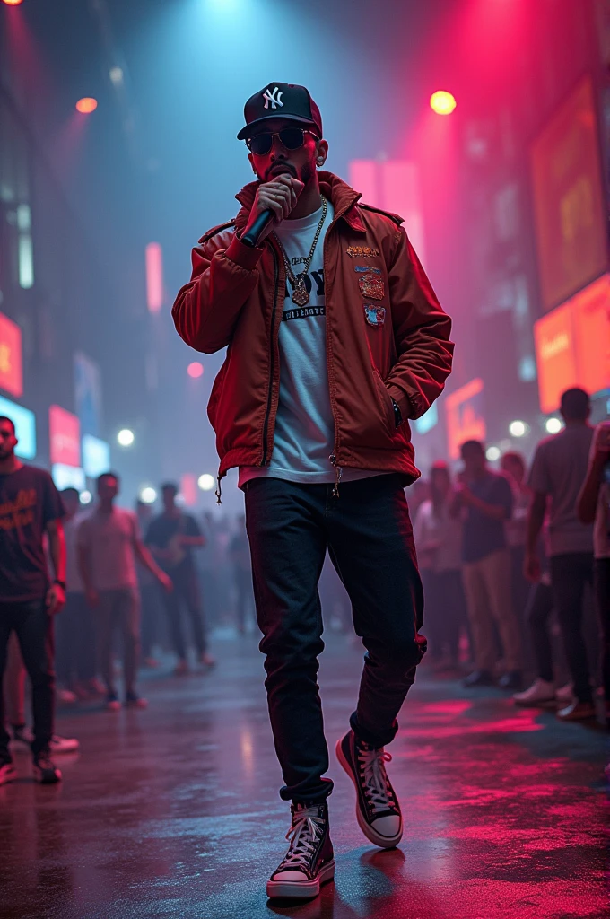 A rapper who is well known with a cool background