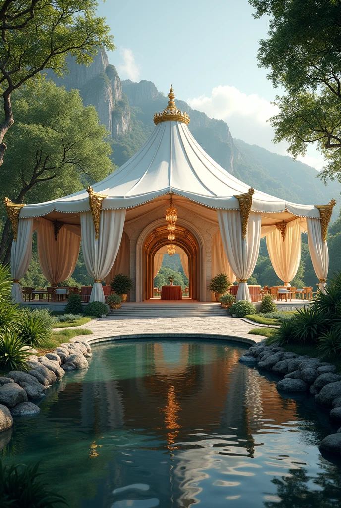 A beautiful marquee in nature