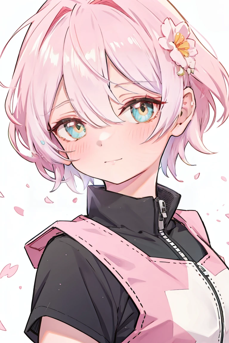 Sakura 4_Write, Boruto Naruto Next Generations: Naruto Next Generations, naruto shippuuden , 1 Girl, Bangs, Facial Tagging, Green Eyes, parted Bangs, Pink Hair, Red hair band, OK, short hair, Solitary, Upper Body ((masterpiece))