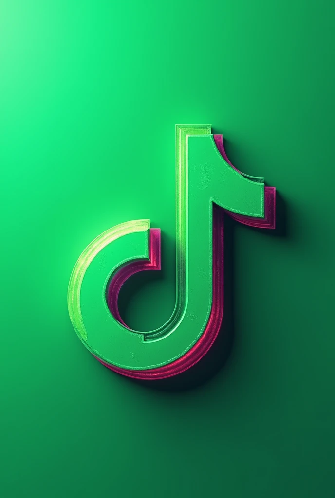 The sign of Tik tok the color green