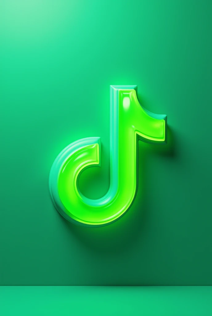 The sign of Tik tok the color green
