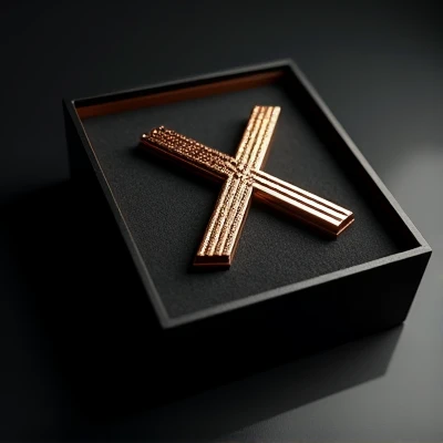 Emblem LuXur Xclusive creatively enclosed in a box, the X of Luxur emphasizes, background black