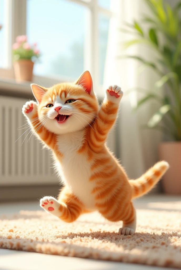 cat doing exercises