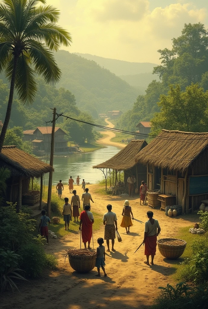 A image of rural Bangladesh of 1900 century 