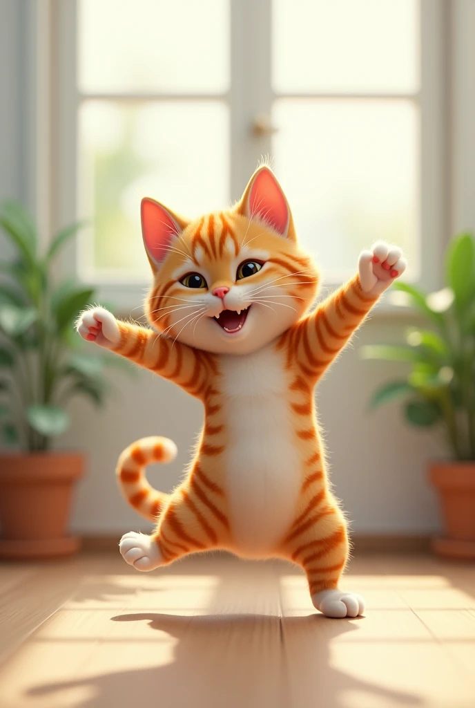 cat doing exercises