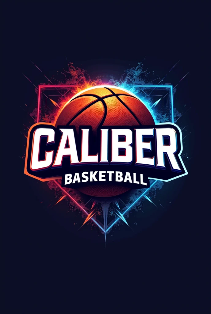 Cool logo of caliber in basketball with nice xolor and design