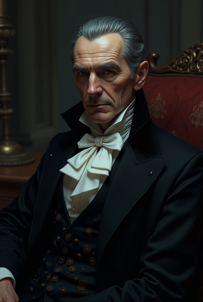 COUNT DRACULA SERENE AND CALM MAN