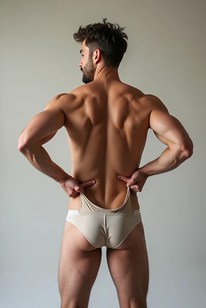 Man showing his ass now only in his underwear 

