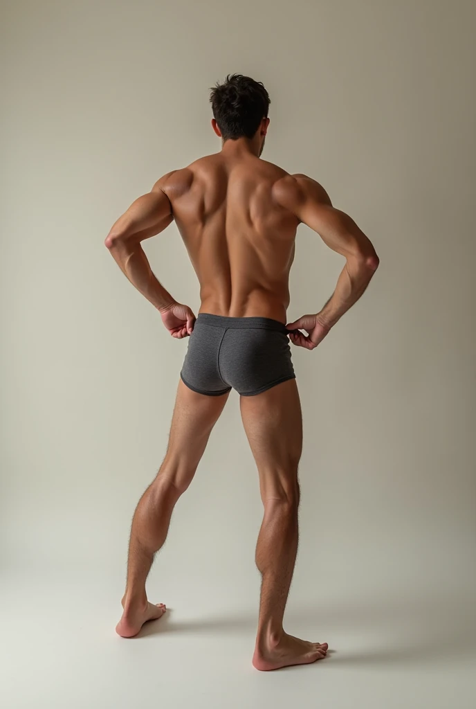 Man showing his ass now only in his underwear