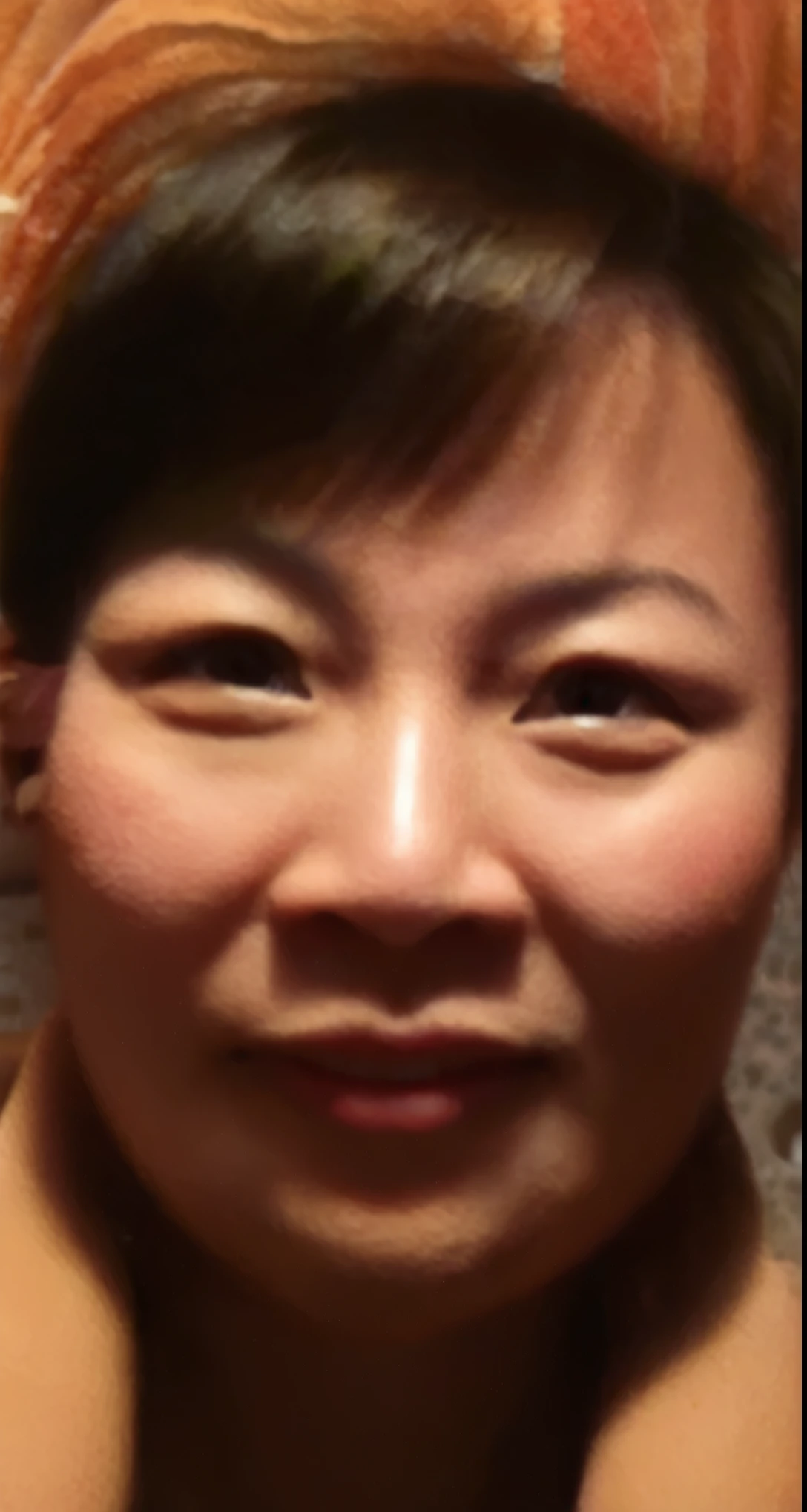 Woman with towel wrapped on head in bathroom, 3, Author Zhang Li, (3), joy, 4 5 They, 3 , lulu chen, yun ling, Tomorrow Tran Brothers, Karena Lam, Asian Face, 3 , mei-ling zhou, Selfie