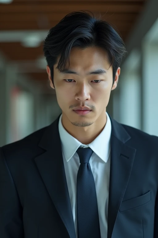 「What are you doing?!Please study!」A young, handsome Japanese man in a suit says this in the video with a serious expression.