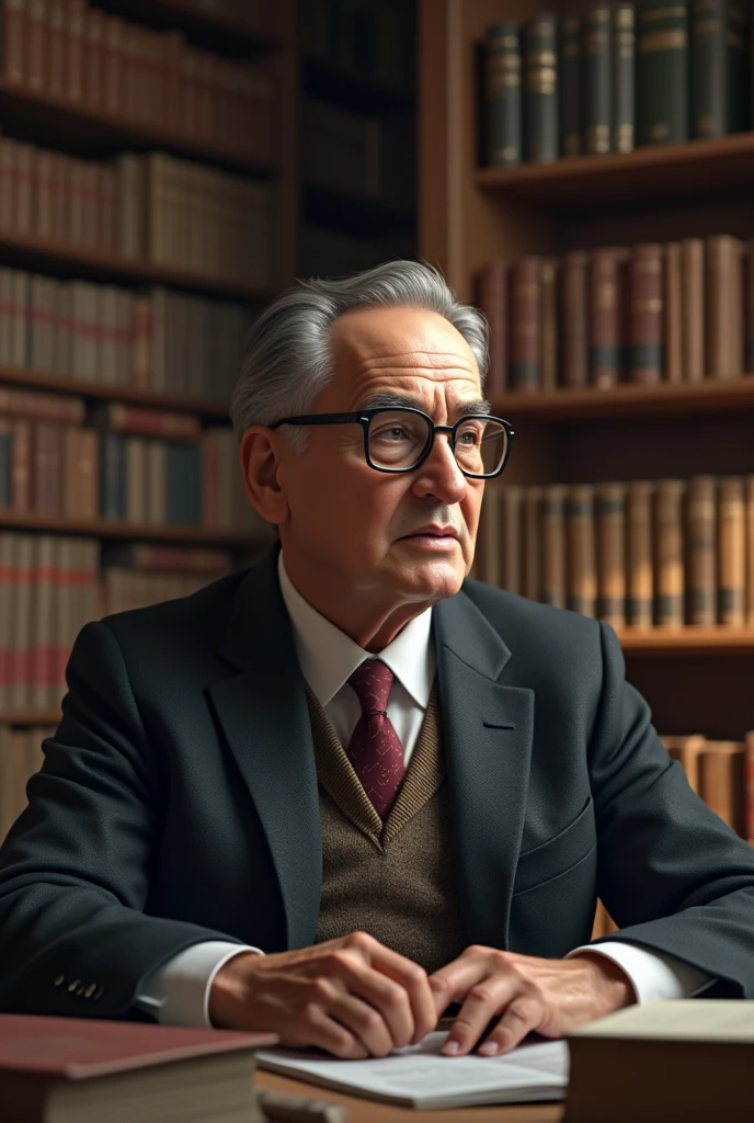 a smart man with glasses