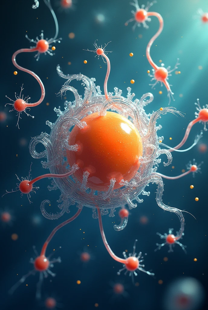 Sperm around the egg