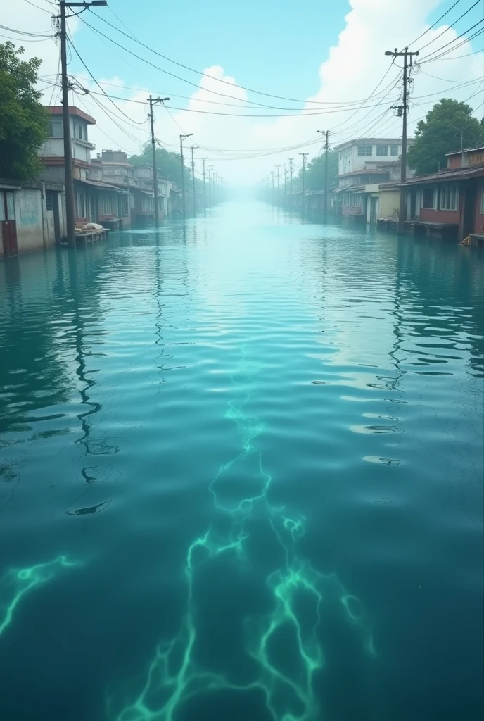 Vadodara ajwa road  in under  water 100 percentage water