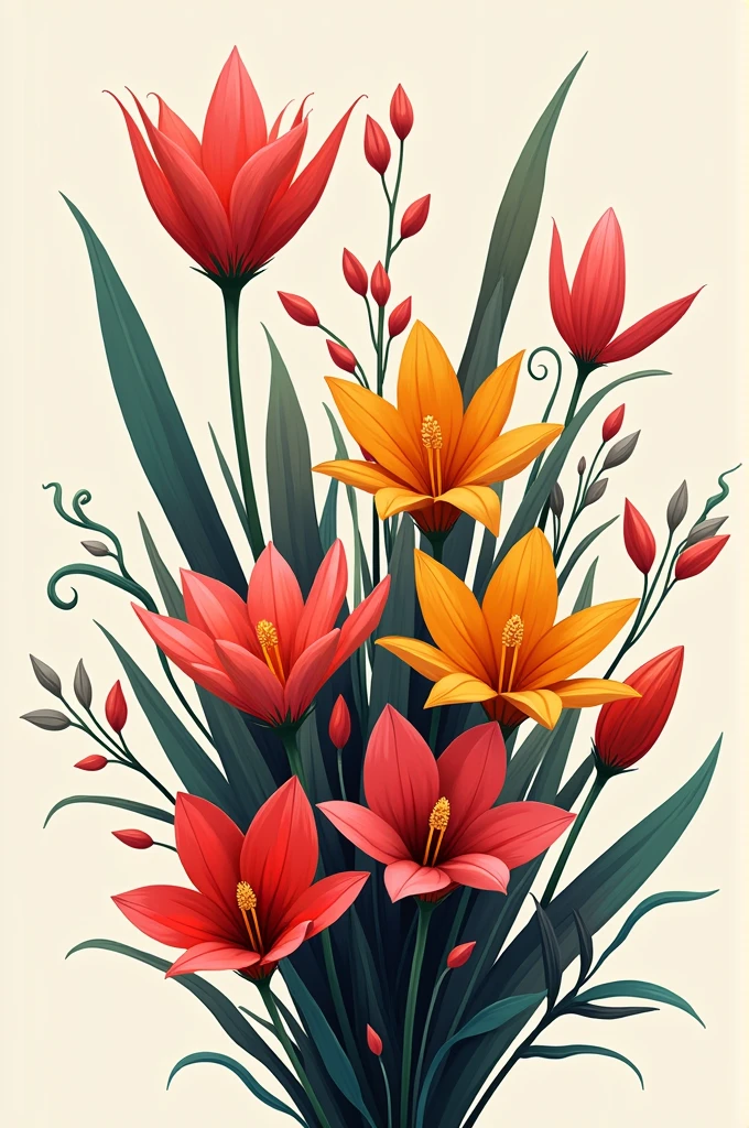 Assymetrical flowers