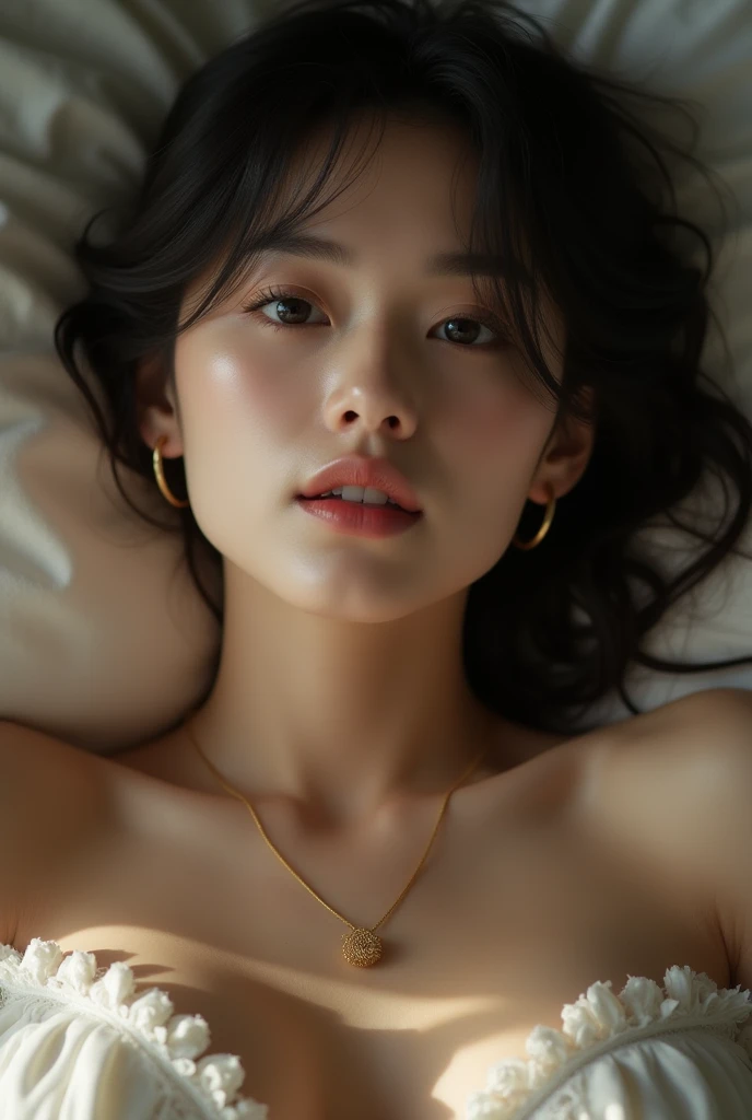 sexy girl,detailed face,extremely quality photo, sharp focus, epic realism, realisitic, source_photo, proper alignment, young japanese actress, orgasmic climax, at bed