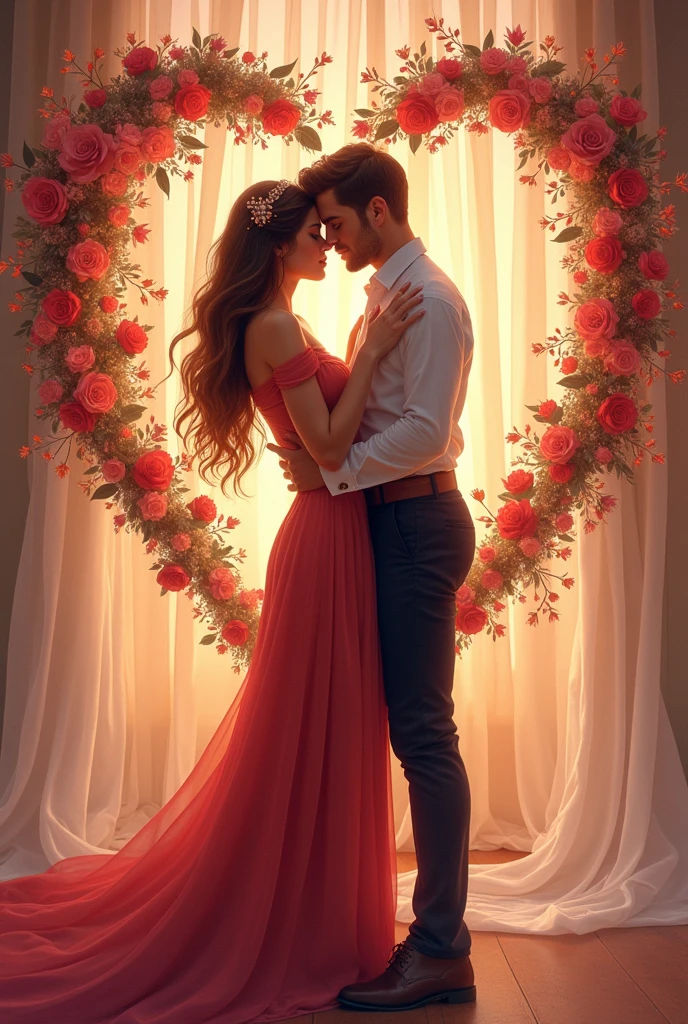 Adelaida and Alexander written in a beautiful heart with beautiful letters and having sex