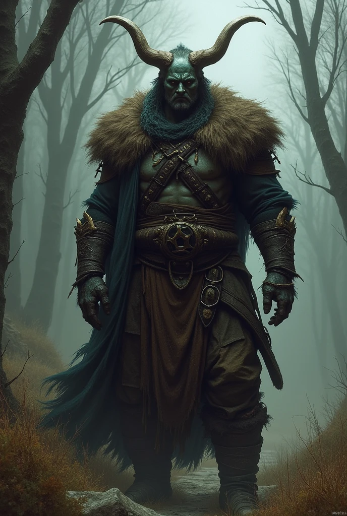 His newfound power came at a cost: Kjarin became a pariah, shunned by his people and eventually driven into the wilds. Embracing his outcast status, he sought out Namira's hidden shrines and delved deeper into her teachings. Now, Kjarin roams Skyrim as a ruthless cannibalistic berserker, feeding on the corpses of his enemies to sustain his power and spread the influence of Namira wherever he goes.