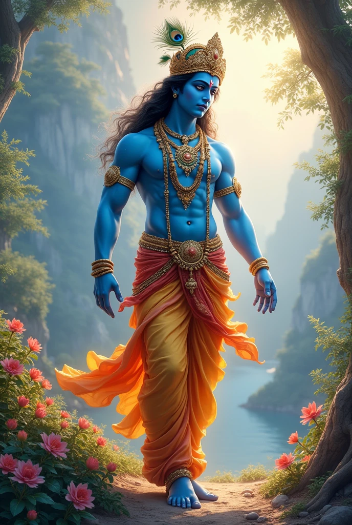 Generator image Krishna Bhagwan HD quality image for you you t logo