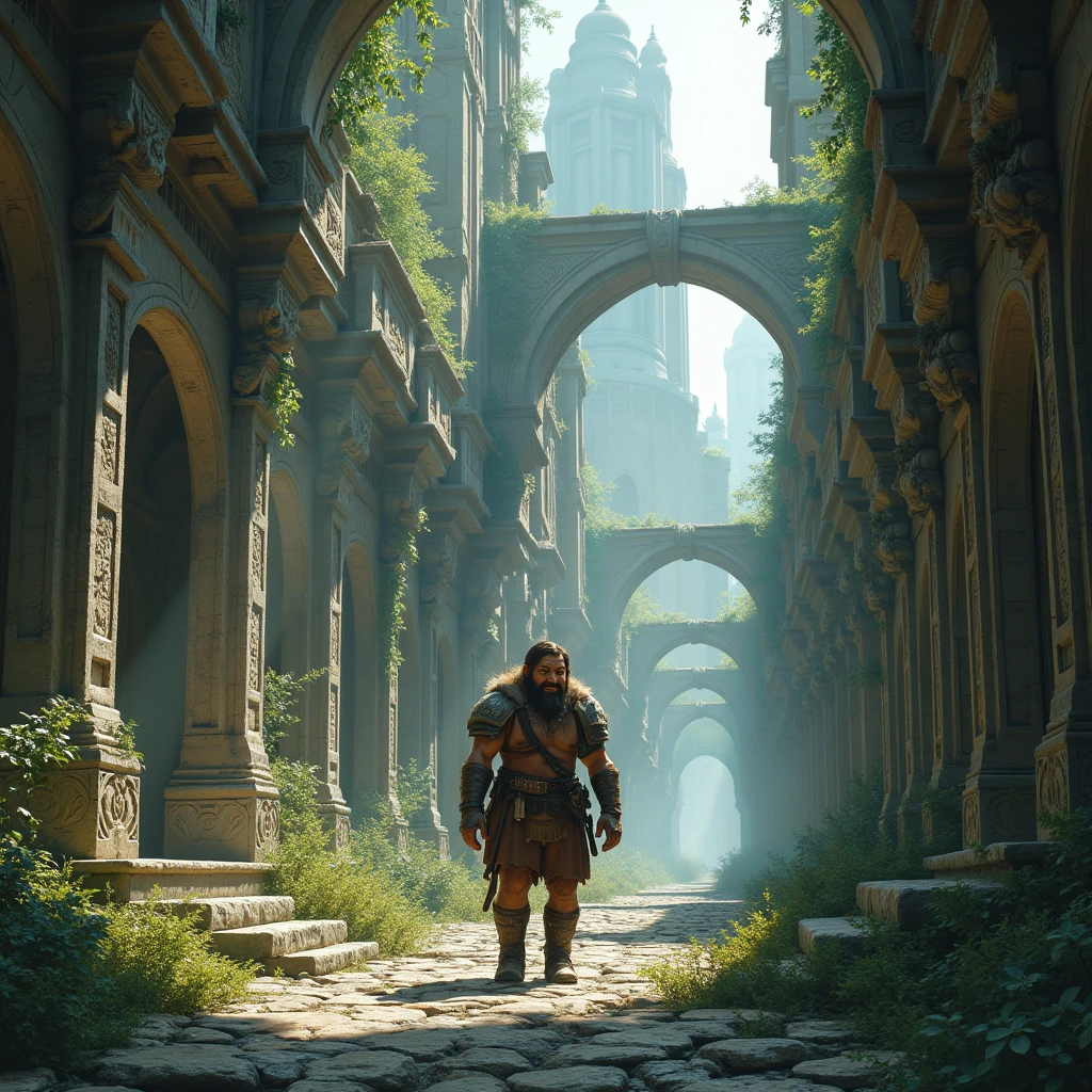 A female dwarf gets lost in the ruins of a mysterious city that is not on any maps.、Dungeons&Dragons