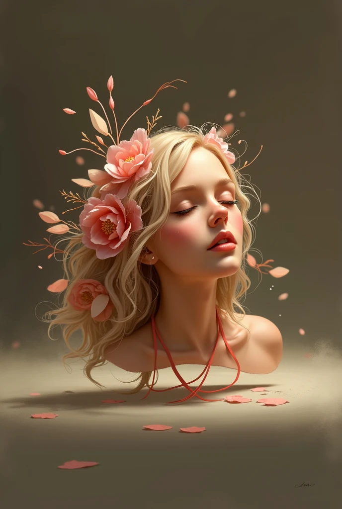 1girl,flower, Lisianthus ,in the style of light pink and light azure, dreamy and romantic compositions, pale pink, ethereal foliage, playful arrangements,fantasy, high contrast, ink strokes, explosions, over exposure, purple and red tone impression , abstract, ((watercolor painting by John Berkey and Jeremy Mann )) brush strokes, negative space,