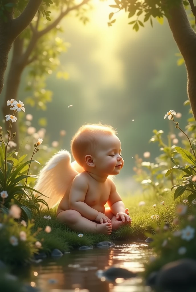 An image with elements from Psalms 1 and 2 for a 10-month-old baby.