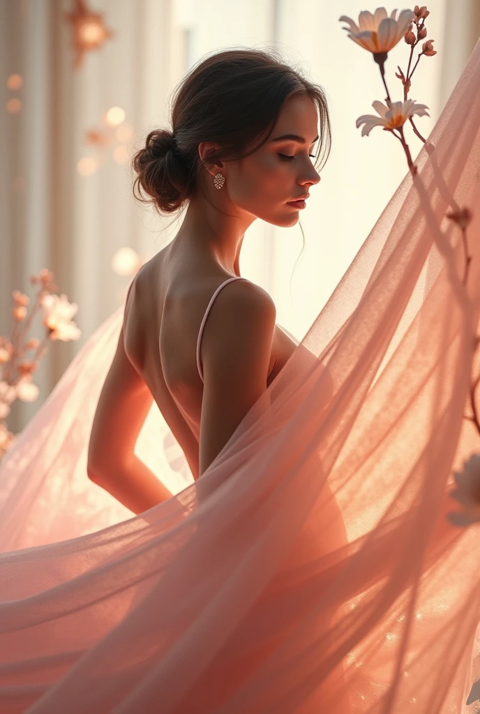 Create a poster for launching new perfume in market