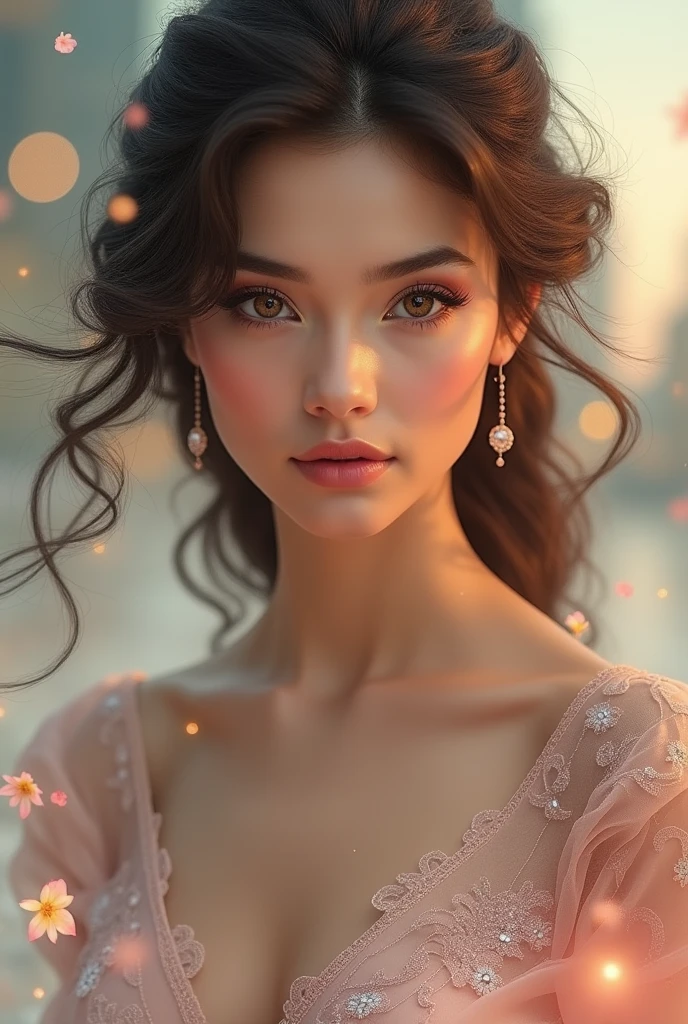 Create a ad poster for launching new perfume in market