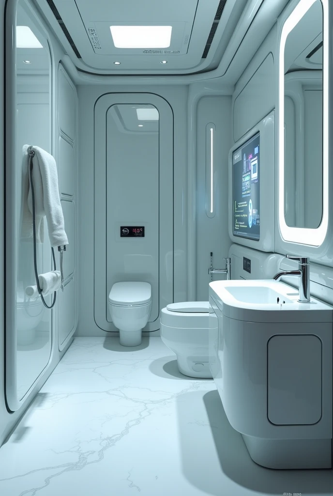 draw a high-tech bathroom that has its own automatic obligations. More high-tech. More than more than high-tech