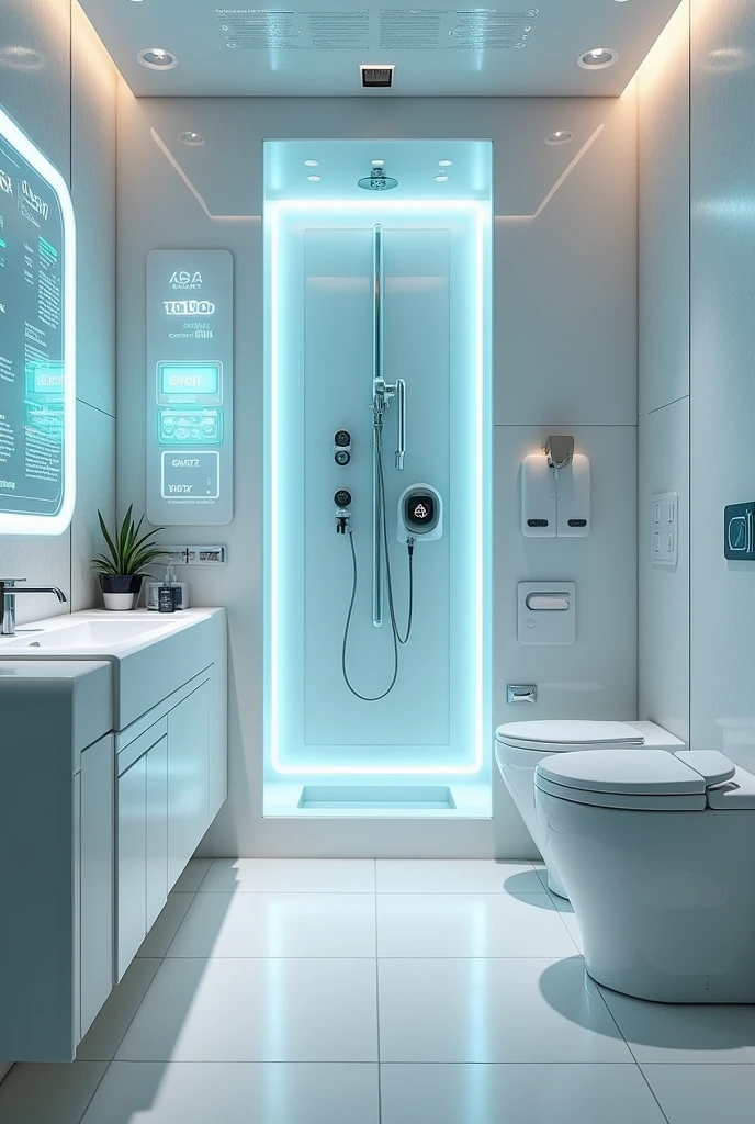 draw a high-tech bathroom that has its own automatic obligations. More high-tech. More than more than high-tech