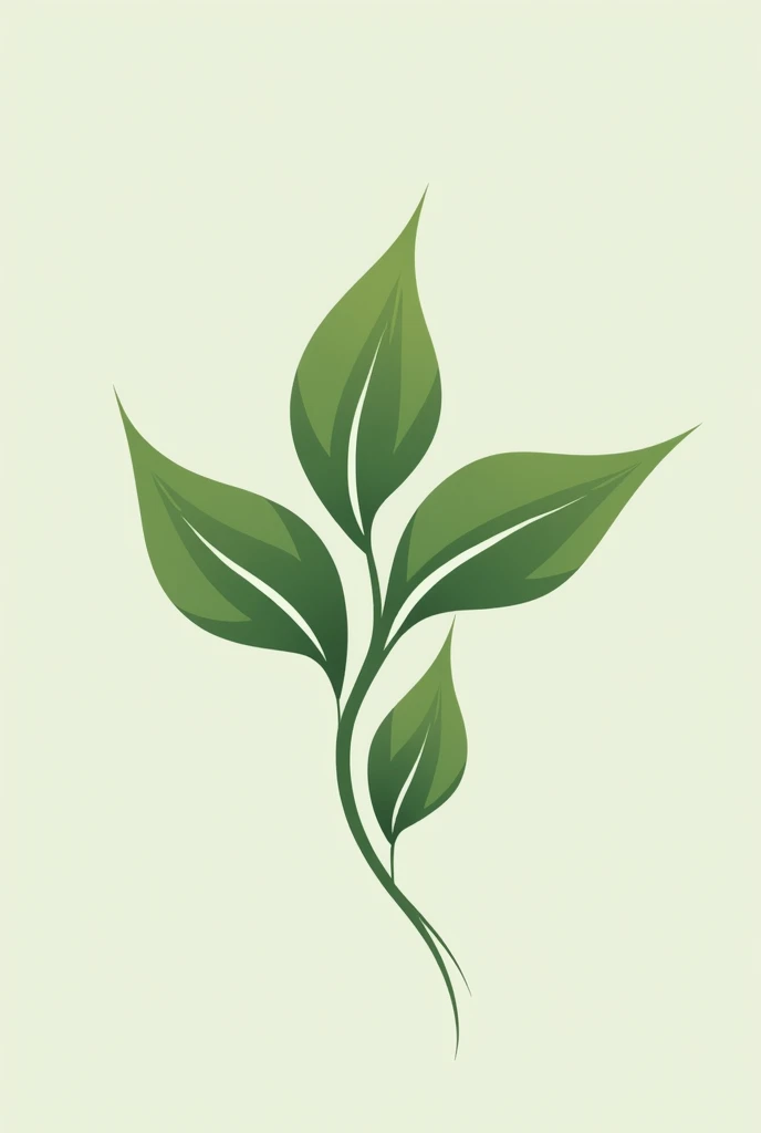 Create a natural green symbol for a medical center logo