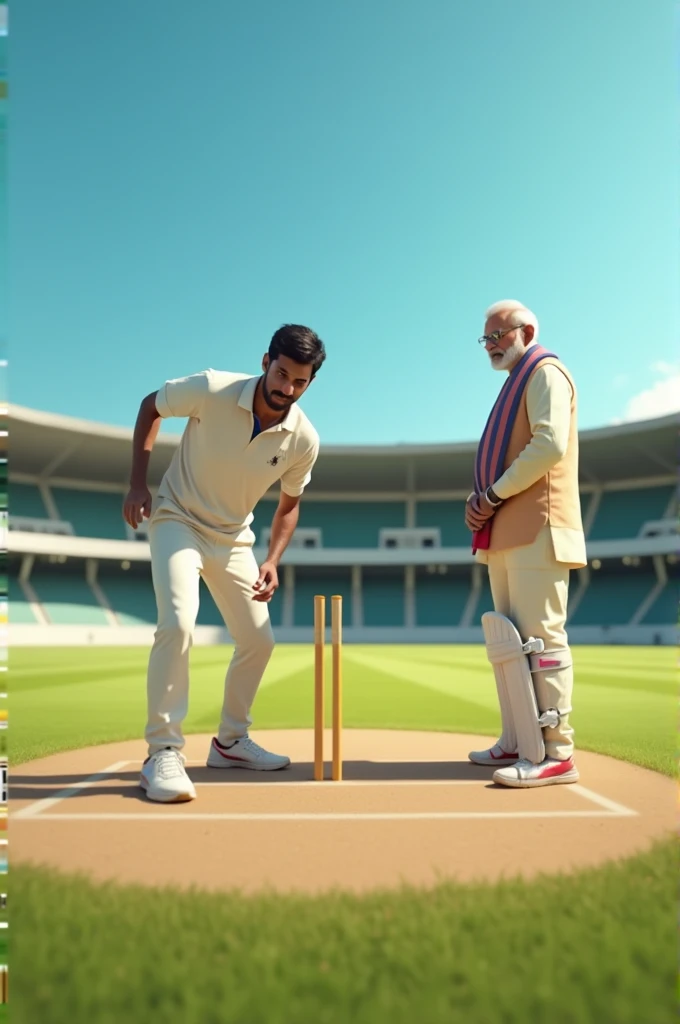 Dhruv rathee bowling to Narendra modi like bumrah's bowling action