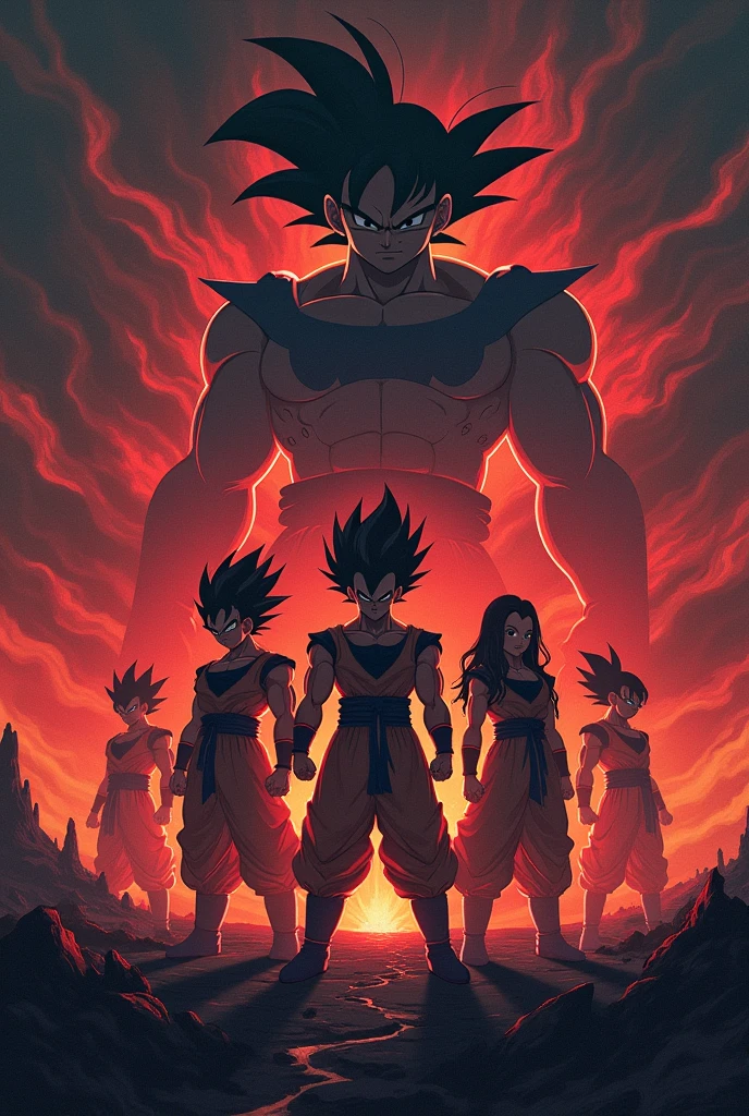 Make a poster on movie DRAGON BALL Z -
PLAN TO ERADICATE THE SAIYANS. And write the name of the movie in poster